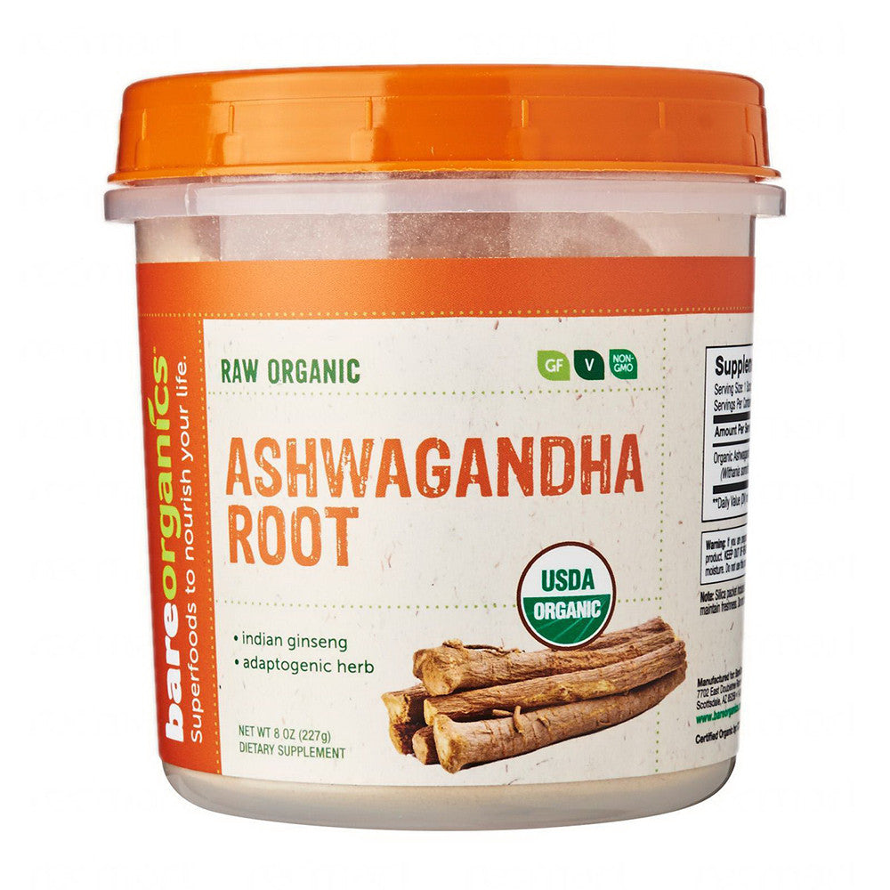 Bare Organics Ashwagandha Root Powder, 8 Oz